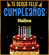 GIF Te deseo Feliz Cumpleaños Halina
